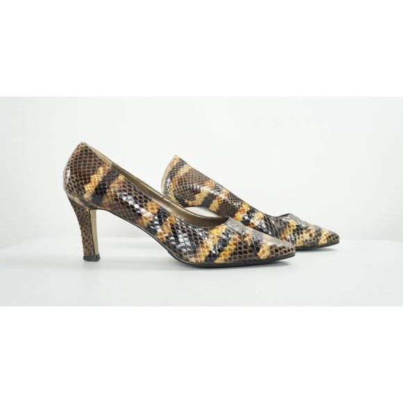 Genuine Snakeskin Pumps, Fresco by Pierre - Picture 2 of 8
